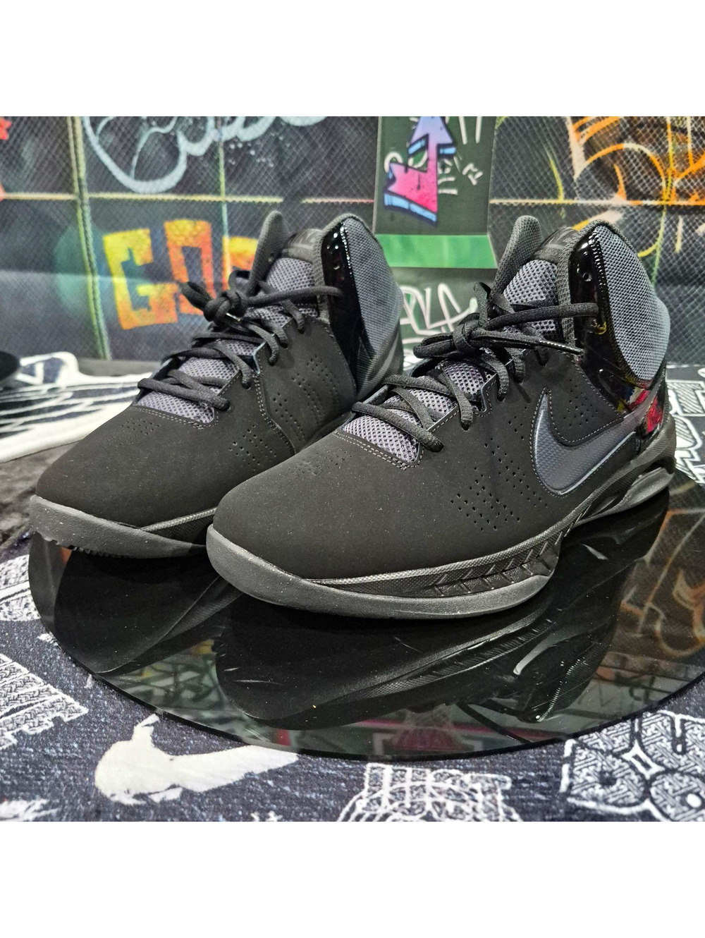 Nike Air Visi Pro 6 NBK Black Anthracite Mid Top Men's 12M Basketball 749168-003